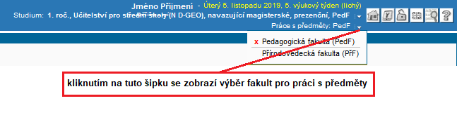 Výběr z fakult Výběr z fakult