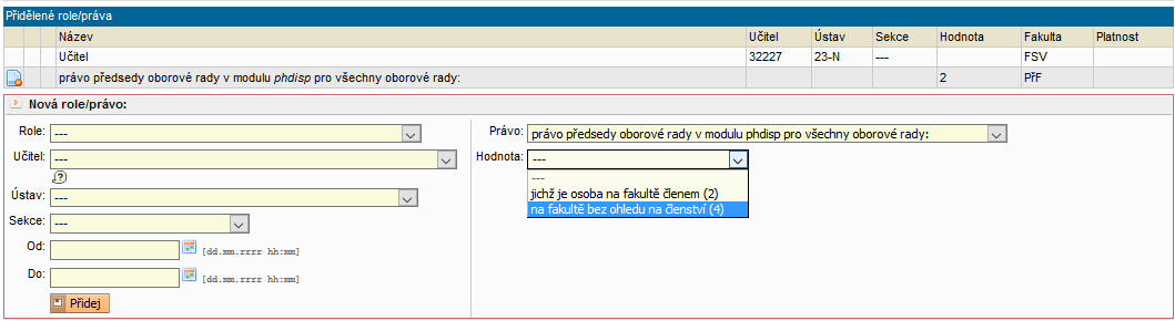 Právo předsedy OR pro všechny OR Právo předsedy OR pro všechny OR