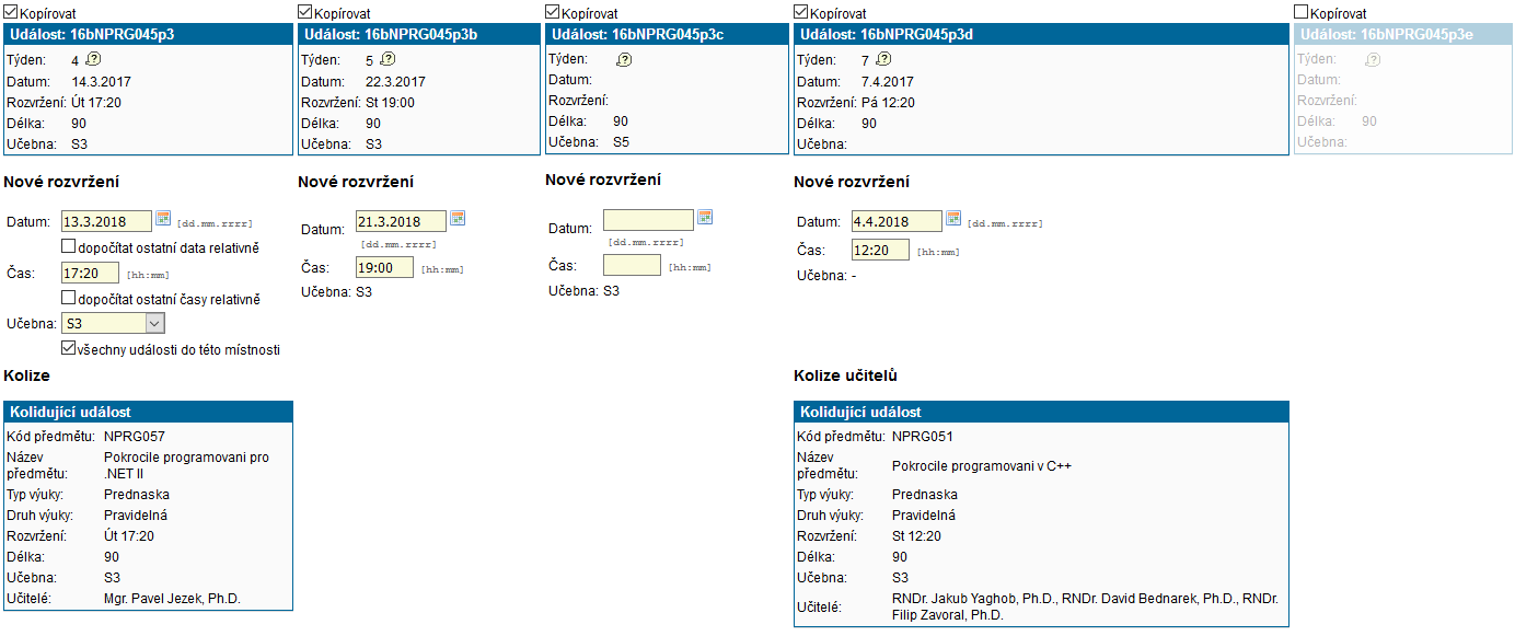 Detekce kolizí Detekce kolizí