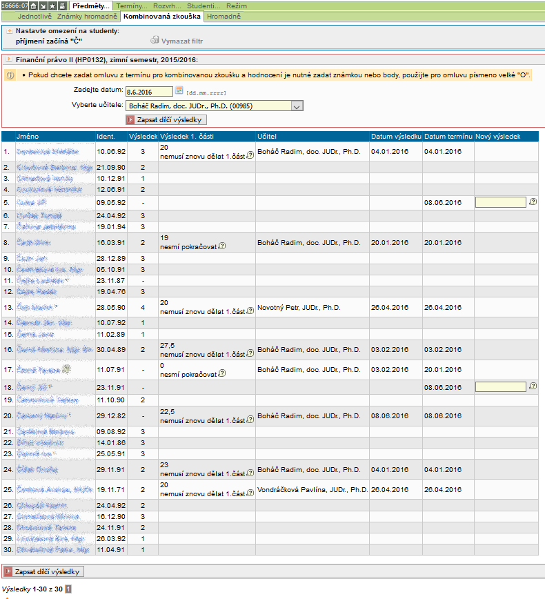 Kombinovaná zkouška Kombinovaná zkouška