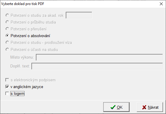 Potvrzeni o absolvování - CŽV Potvrzeni o absolvování - CŽV