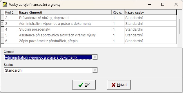 Editace v celouniverzitní roli Editace v celouniverzitní roli