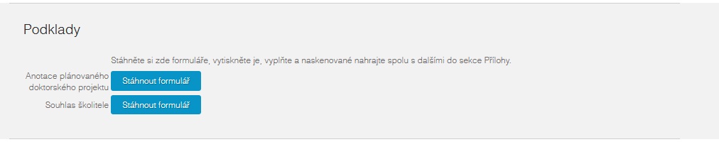 Editace / zakládání přihlášky Editace / zakládání přihlášky