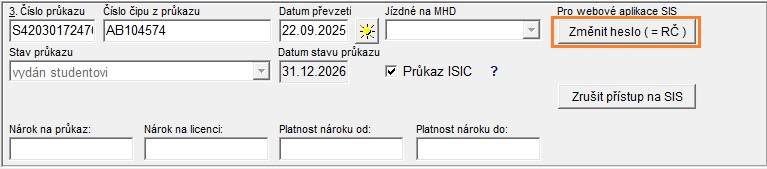 Změnit heslo - MUP Změnit heslo - MUP