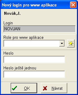 Detail loginu učitele - do verze SIS 2.5. Detail loginu učitele - do verze SIS 2.5.